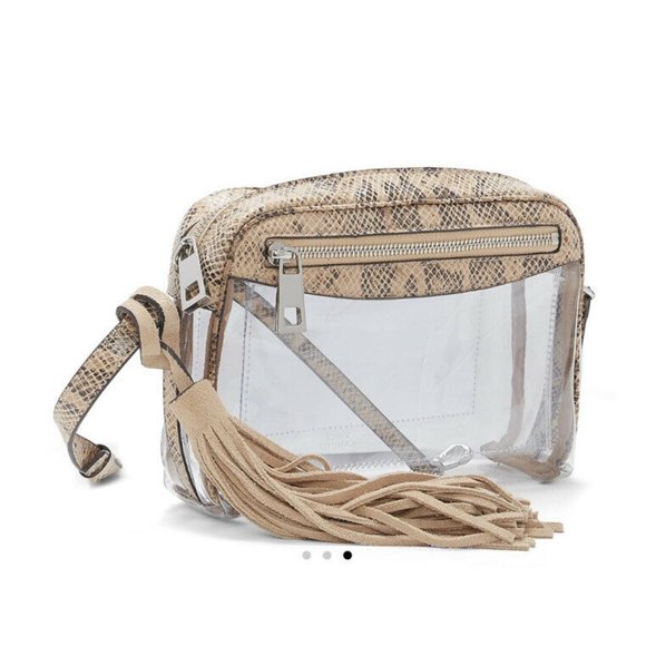 vince camuto clear backpack
